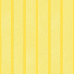 Textured Ribbons Print - White on Lemon Stripes - Large Scale (Coloring at the Ice Cream Shop)
