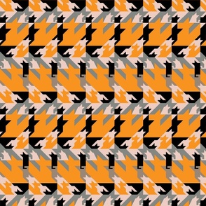 Houndstooth cats and foxes, 8 inch