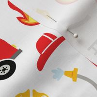 Fire Truck and Fire Fighter Icons MEDIUM