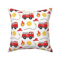 Fire Truck and Fire Fighter Icons MEDIUM