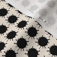 ink blot polka dots