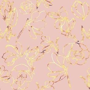Rose Gold string magnolias