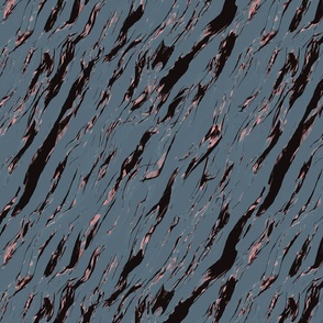 Abstract Smoky Pattern in Black, pink and steel blue