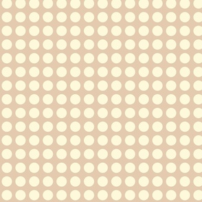 Pink and cream polka dots 