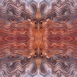 abstract animal print - warm brown