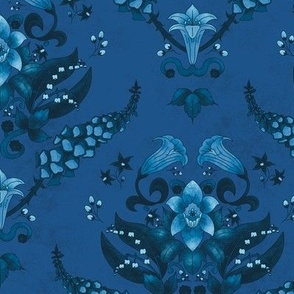Deadly Damask in Blue