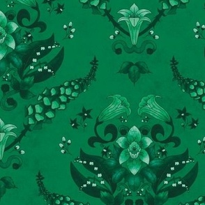 Deadly Damask in Green