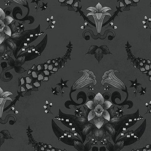 Deadly Damask in Black