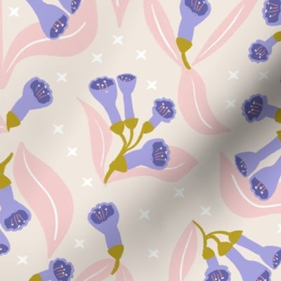 Bluebells_Flower_Pink_Lilac_Green_Beige