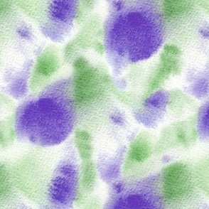 watercolor wash texture in shamrock green and purple - painted abstract for modern home decor a525-3