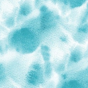Aqua watercolor wash texture - painted turquoise abstract for modern home decor a525-6