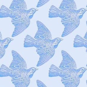 Blue Bird Pattern 2