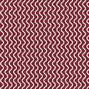 Vertical waves- burgundy 