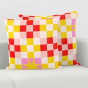 Colorful Quilt / Cheater Quilt / Traditional Quilt Block 