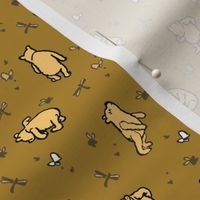 Winnie-The-Pooh Scatter Dark Mustard - Small