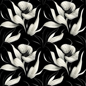 Monochrome Lilies