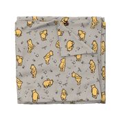 Winnie-The-Pooh Scatter Warm Grey - Large