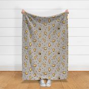Winnie-The-Pooh Scatter Warm Grey - Large