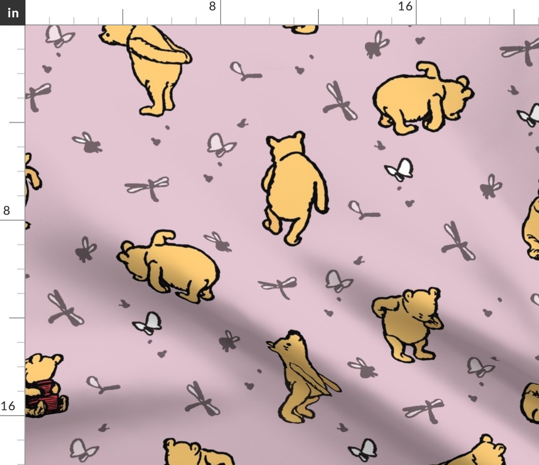 Winnie-The-Pooh Scatter Lavender - Large