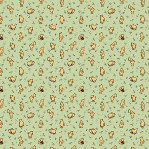 Winnie-The-Pooh Scatter Pistachio Green - Small