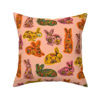 Cute Floral Bunny´s Salmon