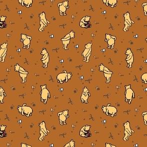 Winnie-The-Pooh Scatter Rust - Medium