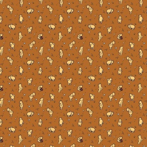 Winnie-The-Pooh Scatter Rust - Small