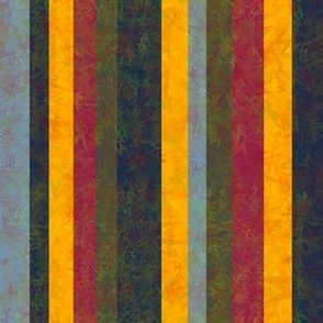 Mississippi bridge lightening bolt stripes, red, yellow, grey cyan, black, olive 