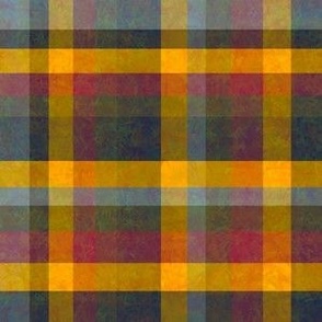 Mississippi lightening bolt plaid earthy fall hues yellow red grey black