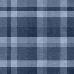 Mississippi lightening bolt plaid Denim blue grey hues