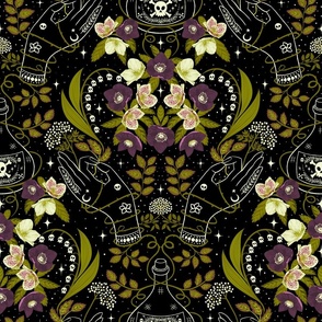 (L) Poisonous Hell-ebore Damask