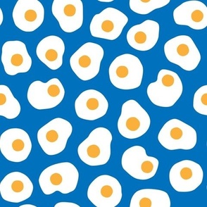 fried eggs - sunny side up - blue - LAD23