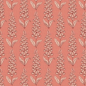 Foxglove - Medium - Coral