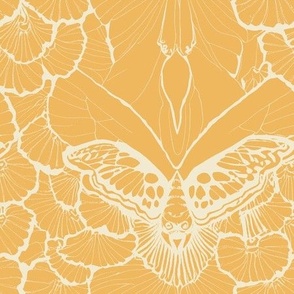 Mythical Moth Lace - Warm Yellow