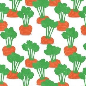 Carrot Patch - Garden - Spring/Easter - White - LAD23