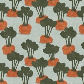 Carrot Patch - Garden - Spring/Easter - dusty blue - LAD23