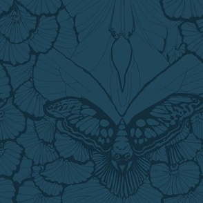 Mythical Moth Lace - Subtle Dusty Blue