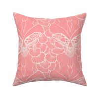 Mythical Moth Lace - Midcentury Pink