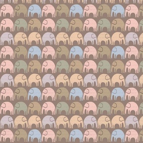 Elephants greige unisex nursery childrens 