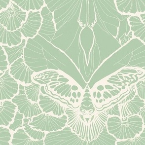 Mythical Moth Lace - Dusty Sage
