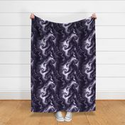 Swirling Dark Royal Purple - Coordinate