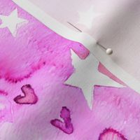inky valentines hearts and stars