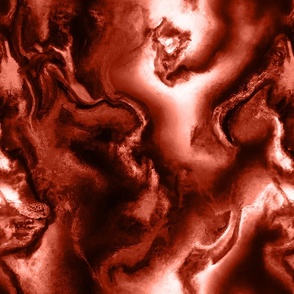 Swirling Dark Rich Terra Cotta - Coordinate