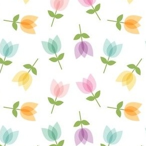 Tulips Pastel Florals SMALL