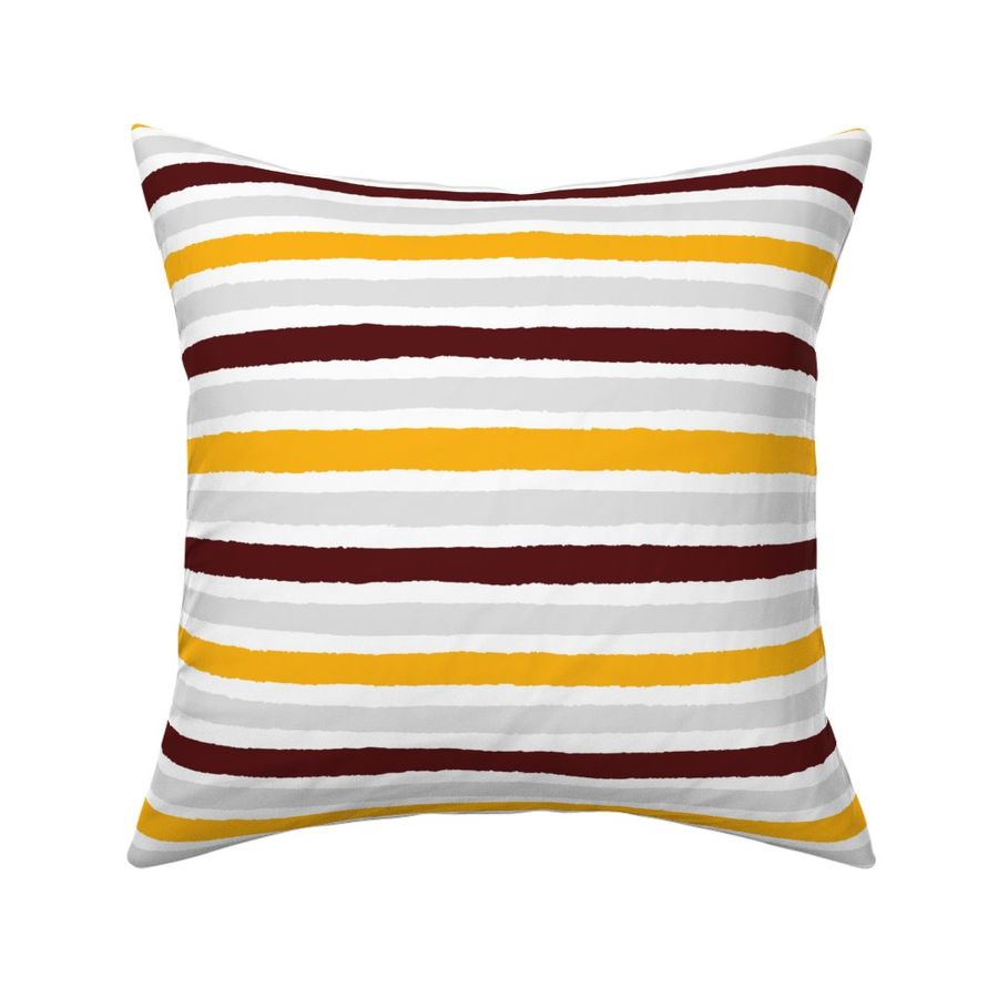 Burgundy and Gold Horizontal Stripe