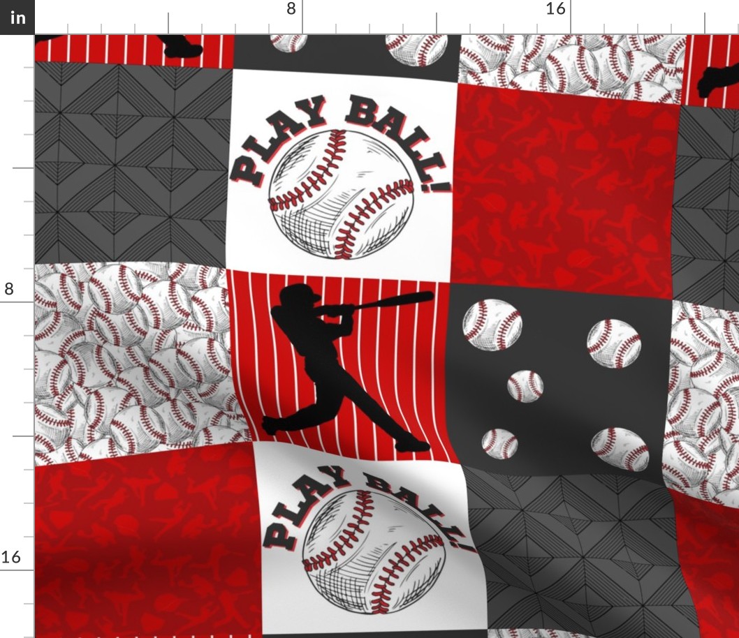 Red Black Baseball Layout