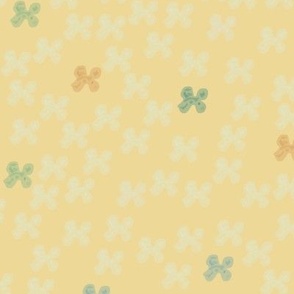 Midnight tropical flowers with flax background