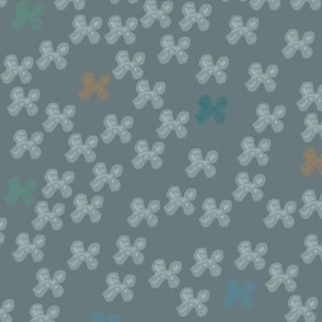 Midnight tropical flowers with slate background