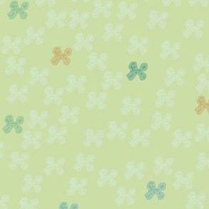Midnight tropical flowers with honeydew background