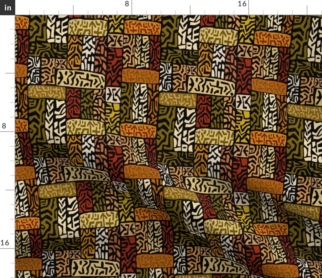 African Wild Grasses - Small Scale - Design 14192145 - 8 in repeat